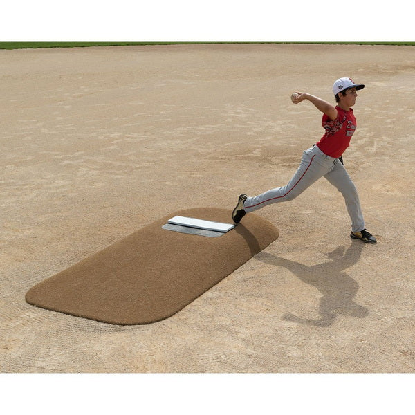 Pitch Pro 486 6" Portable Pitching Mound for Baseball With Player Pitching