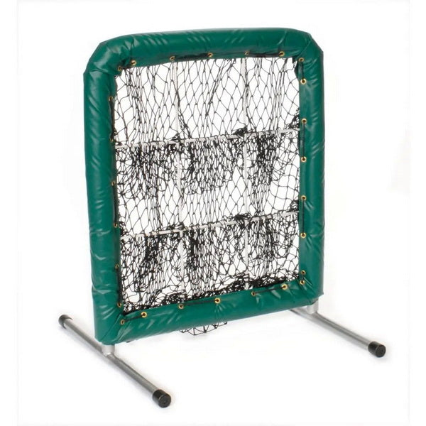 Pitcher's Pocket 9 Hole Pitching Net for Baseball Left Side View Green