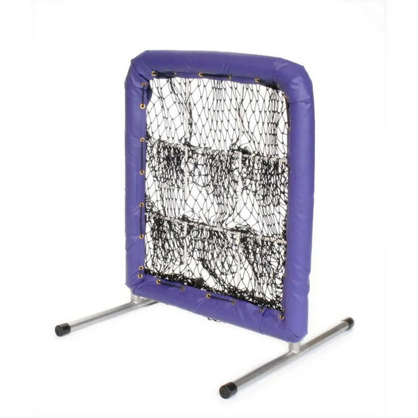 Pitcher's Pocket 9 Hole Pitching Net for Baseball Right Side View Purple