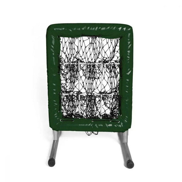 Pitcher's Pocket 9 Hole Pitching Net Front View Dark Green