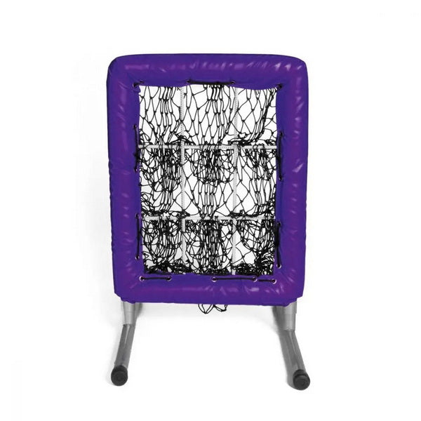 Pitcher's Pocket 9 Hole Pitching Net Front View Purple