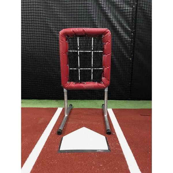 Pitcher's Pocket 9 Hole Pitching Net Red