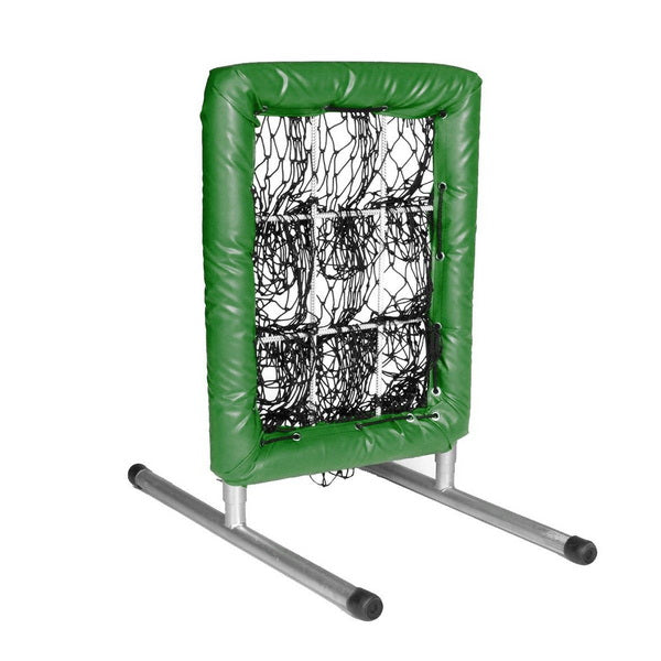 Pitcher's Pocket 9 Hole Pitching Net Side View Green