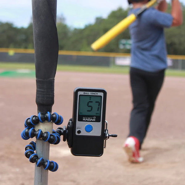 Pocket Radar Ball Coach Baseball Radar Attached To A  Pole