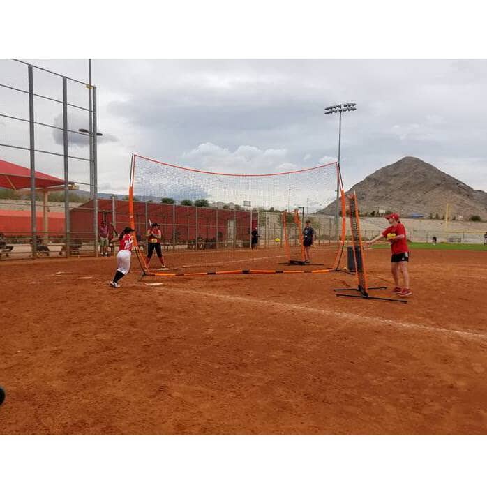 Portable Big Barrier Net For Baseball, Soccer, Lacrosse and Field Hockey Used in Practice