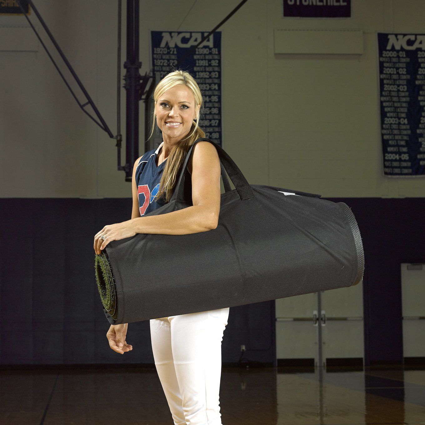ProMounds Jennie Finch Softball Pitching Mat with Powerline In Carrying Case