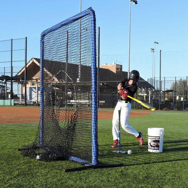 Protector 7' Sock Screen for Baseball On The Field with Batter Behind Screen