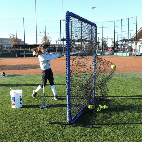 Protector 7' Sock Screen for Baseball On The Field With Pitcher Behind Screen