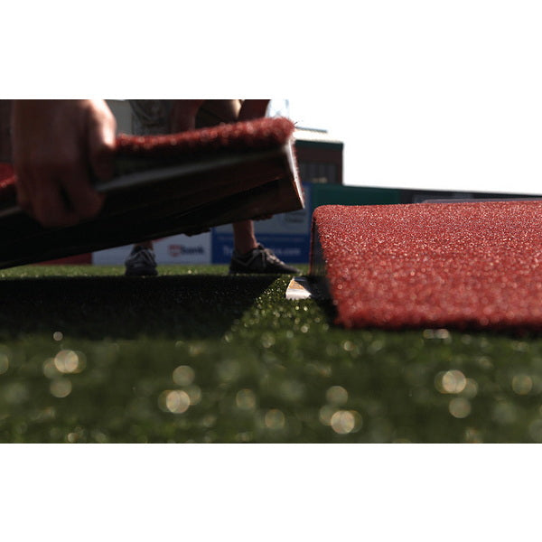 The Youth Mound™ 7" Portable Pitching Mound Clay Color Assembly Close Up 