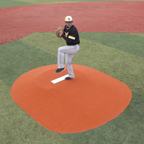 True Pitch 202-8 8" Little League Approved Portable Pitching Mound with Player Pitching